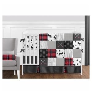 Sweet jojo designs- rustic patch crib bedding